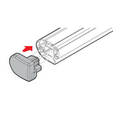 Nordrive Set of 2 opening caps for Kargo-Plus bars