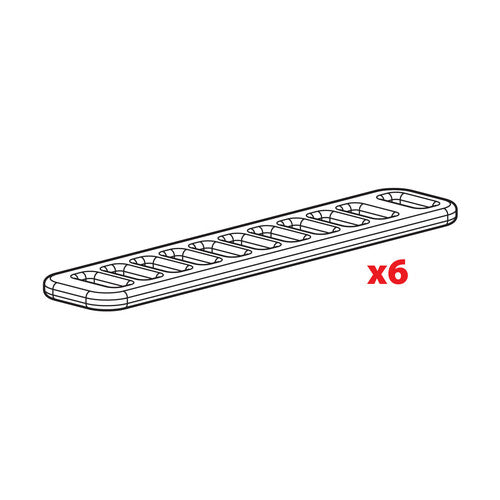 Nordrive Set 6 cinghietti in gomma N99982