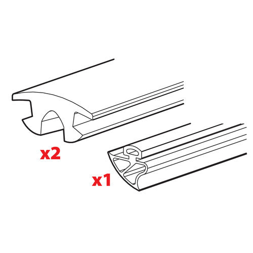 Nordrive Beläge, 3er-Set für Kargo-Plus Lenker - L = 180 cm N99991