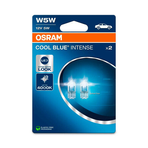 Osram 12V Cool Blue Intense (Nächste Generation) - W5W - 5W - W2,1x9,5d - 2 Stück - Box