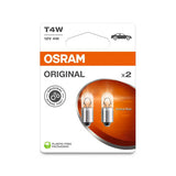 Osram 12V Original Line - T4W - 4W - BA9s - 2 uds - Caja