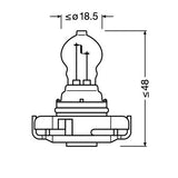Osram Original Line 12V Glühbirne - PS19W - 19W - PG20-1 - 1 Stück - Verpackung