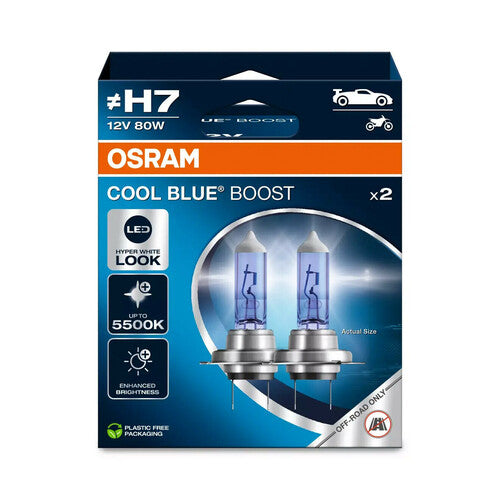 Osram 12V Cool Blue Boost - (H7) - 80W - PX26d - 2 uds - Caja