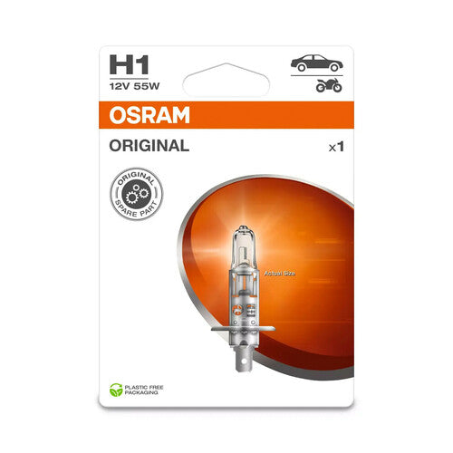 Osram 12V Original Line - H1 - 55W - P14,5s - 1 Stück - Box