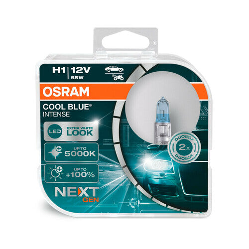 Osram 12V Cool Blue Intense (Next Gen) H1 55W P14,5s 2 pz Scatola Plast.