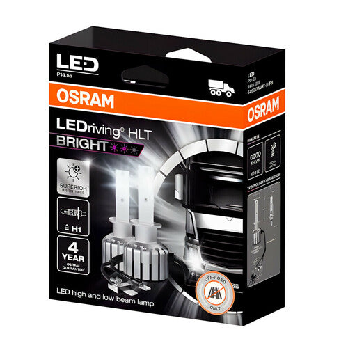 Osram 24V LEDriving HLT Bright - (H1) - 13W - P14,5s - 2 uds - Caja