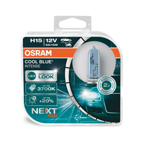 Osram 12V Cool Blue Intense (Next Gen) H15 55/15W PGJ23t-1 2 pz Scatola Plast.