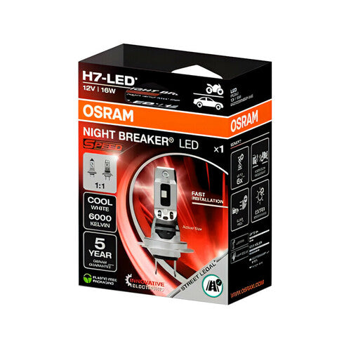 Osram Night Breaker LED Speed ​​12V - H7 - 16W - PX26d - 1 ud - Caja