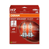 Osram 12V Night Breaker Silber - H7 - 55W - PX26d - 2 Stück - Box