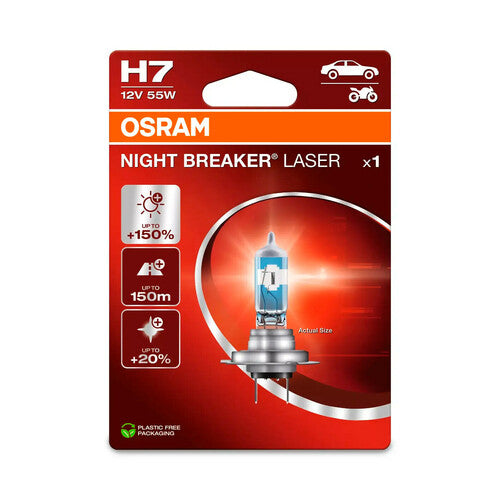 Osram 12V Night Breaker Laser - H7 - 55W - PX26d - 1 Stück - Box