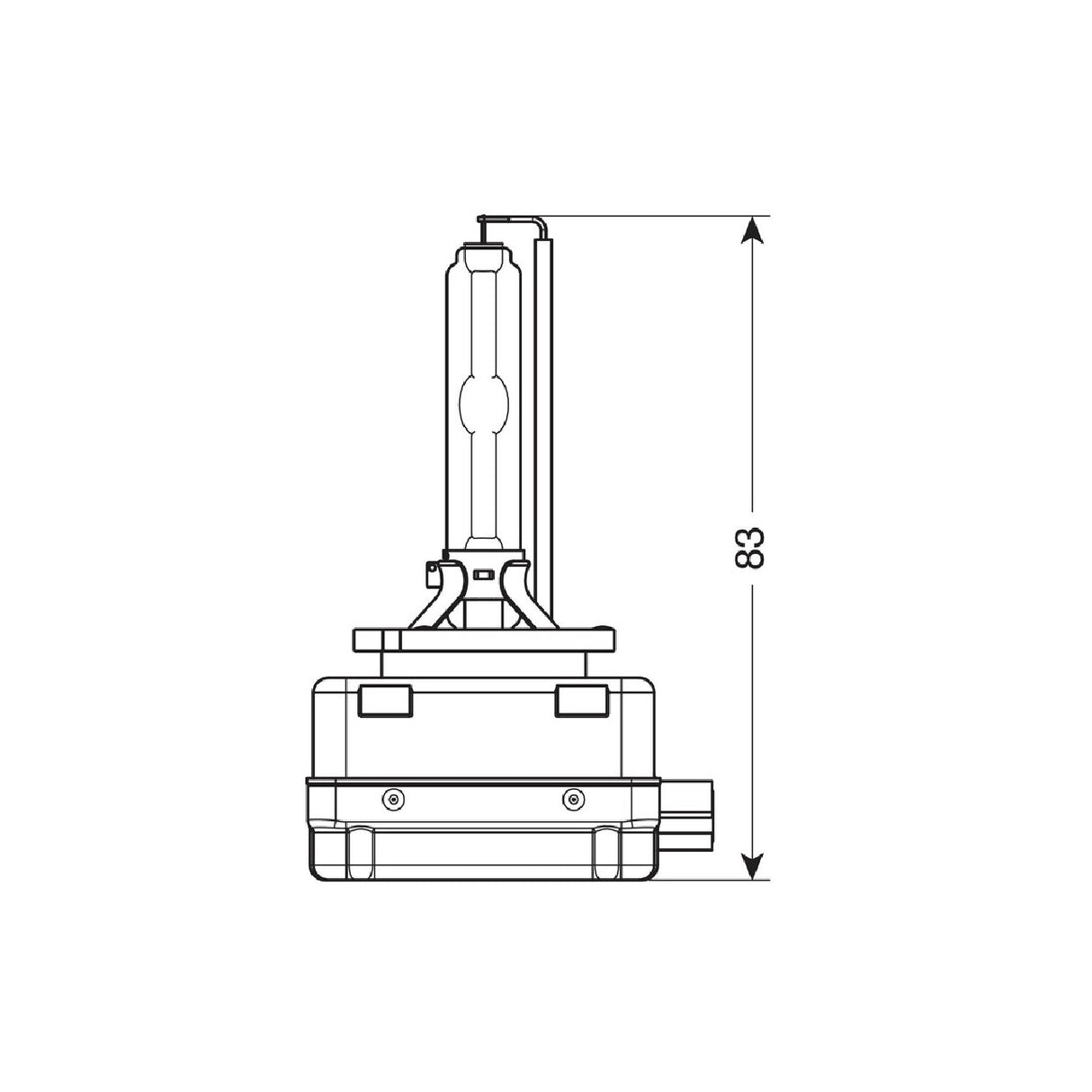 Bombilla láser Osram Xenarc Night Breaker D1S 35W PK32d-2 (caja de 1 unidad) 