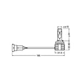 Osram LEDriving HL 12/24V Glühbirne – (H11) – 14W – PGJ19-2 – 2 Stück – Verpackung