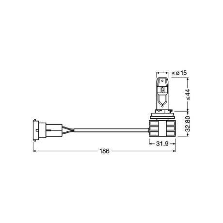 Osram LEDriving HL 12/24V Bulb - (H11) - 14W - PGJ19-2 - 2 pcs - Box