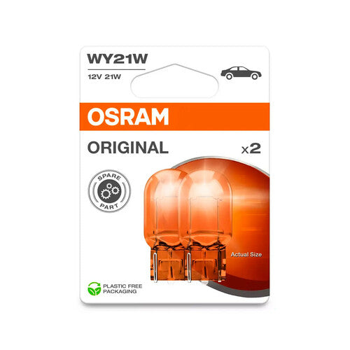 Osram 12V Original Line – WY21W – 21W – BX3x16d – 2 Stück – Box
