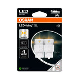 Osram 12V LEDriving SL - (WY21W) - 1W - BX3x16d - 2 Stück - Box - Orange