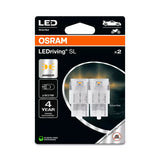 Osram 12V LEDriving SL - (W21W) - 1W - B3x16d - 2 Stück - Box - Orange