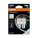 Osram 12V LEDriving SL - (PY21W) - 1W - BAU15s - 2 Stück - Box - Orange