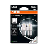 Osram 12V LEDriving SL - (P21/5W) - 1W - BAY15d - 2 Stück - Box - Weiß