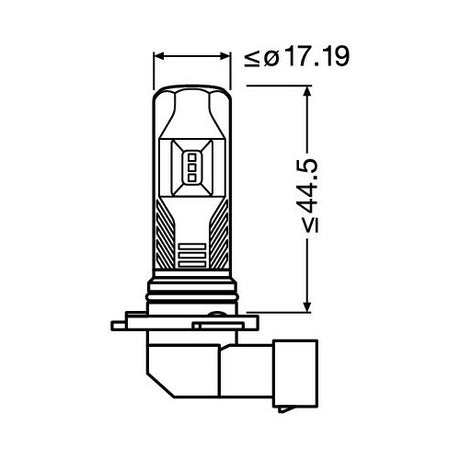 Osram 12V LEDriving FL Lampe – (H10) – 13W – PY20d – 2 Stück – Box
