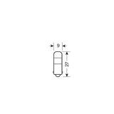 Osram Lampadina 24V LEDriving (T4W) 1W BA9s 2 pz Blister Bianco Caldo