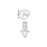 Osram Lampadina 12V Silverstar - H1 - 55W - P14,5s - 2 pz - Blister