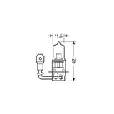 Osram Lampadina 12V All Season Super - H3 - 55W - PK22s - 1 pz - Scatola