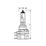 Bombilla Osram 12V Original Line - H15 - 15/55W - PGJ23t-1 - 1 ud - Caja