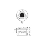 Bombilla Osram 12V Línea Original - H9B - 65W - PGJY19-5 - 1 ud - Caja