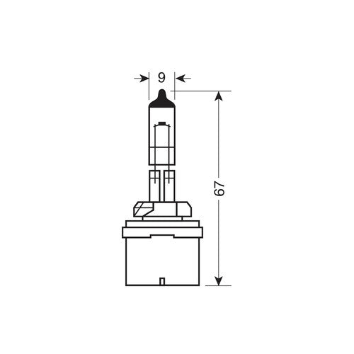 Bombilla Osram Original Line 12V - H27/1 - 27W - PG13 - 1 ud - Caja
