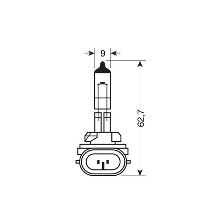 Osram Original Line 12V Glühbirne – H27/2 – 27W – PGJ13 – 1 Stück – Verpackung