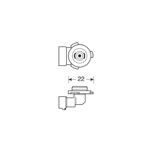 Bombilla Osram 12V Línea Original - HB4 - 51W - P22d - 1 ud - Caja