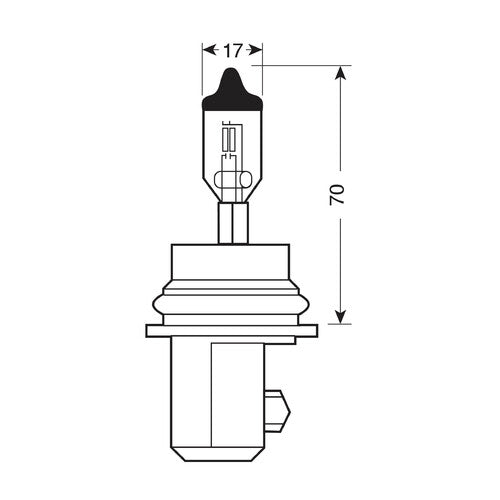 Osram Lampadina 12V Original Line - HB5 - 60/55W - PX29t - 1 pz - Scatola