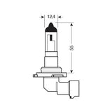 Osram Lampadina 12V Original Line - H10 - 42W - PY20d - 1 pz - Scatola