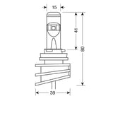 Osram 12V LED-Nebelscheinwerferlampe (H10) – PY20d – 2 Stück – Box