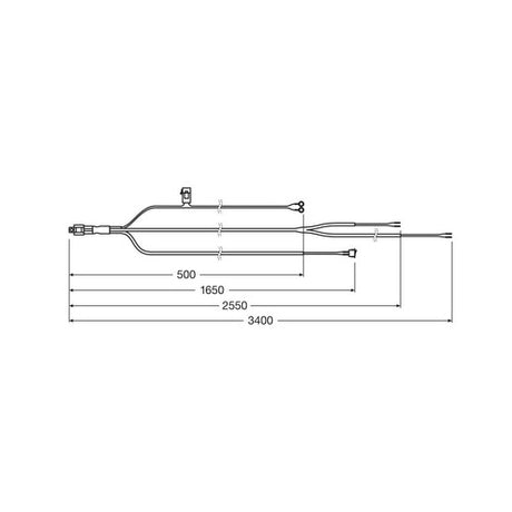 Osram Wire Harness AX 2LS bulb - 12V