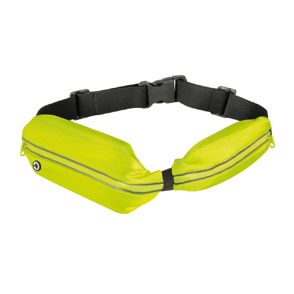Lampa Sport Pouch, fascia-marsupio da sport con doppia tasca - Giallo fluo