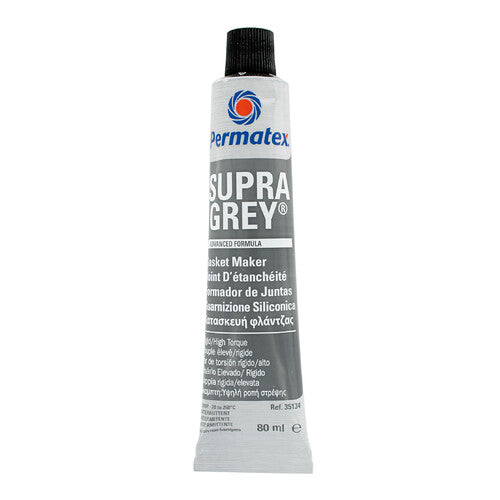 Permatex Supra Grey, guarnizione con elevata capacità di coppia - 80 ml