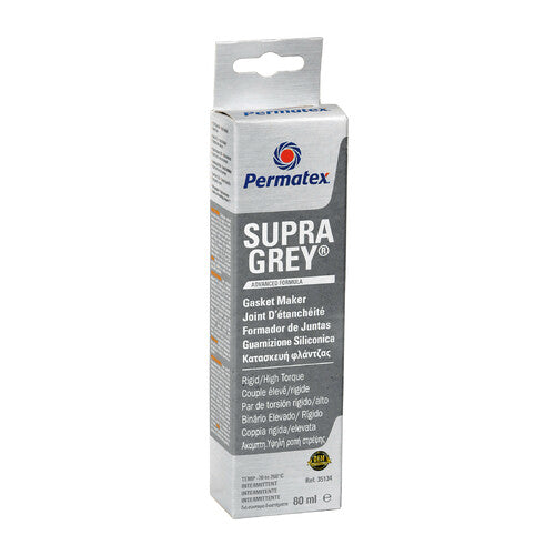 Permatex Supra Grey, junta de alto par - 80 ml