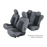 Set coprisedili Grigio/Nero Fiat 500 07/07>06/15 500C 07/09>06/15 C15002C