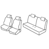 Set coprisedili Superior Beige Fiat Panda 09/03>01/12 Fiat 02/12>12/12 QC15018B