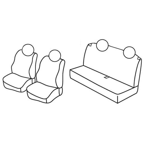 Lampa Superior Seat Cover Set - Hazelnut - Fiat Panda (02/12&gt;)