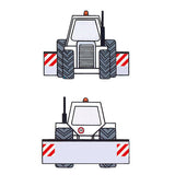 Rückreflektierendes Lichtschild für die Signalgebung landwirtschaftlicher Geräte