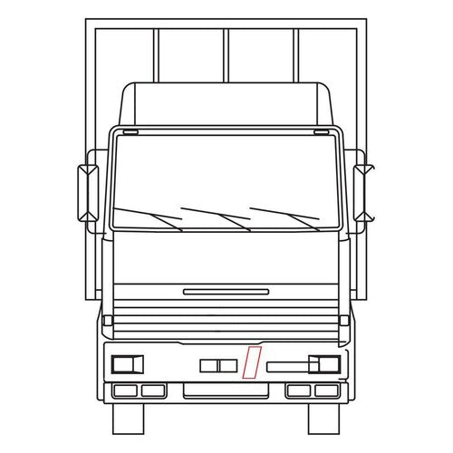 Klebeetikett, 1 Stück - Frachttransport durch Dritte RA7105
