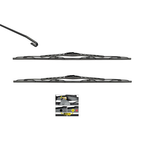 Escobilla limpiaparabrisas Valeo Silencio conv Performance VM215 700 + 650 mm 2 uds