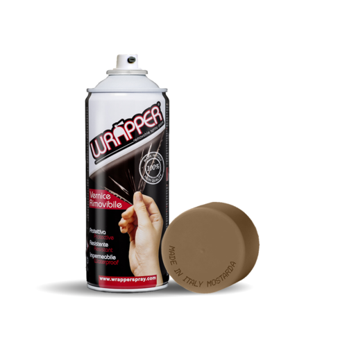 Abnehmbare Sprühfolienverpackung, 400 ml – Senf