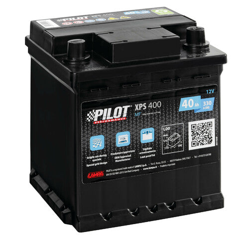 Pilot Batteria 12V - Pilot SMF - 40 Ah - 330 A - L0