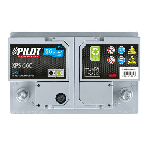 Pilot Batteria 12V - Pilot SMF - 66 Ah - 640 A - LB3