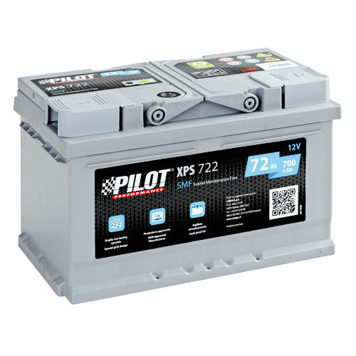 Pilot Batteria 12V - Pilot SMF - 72 Ah - 700 A - LB3