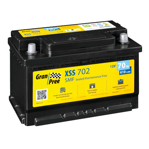 Batería Gran Pree 12V - Gran Pree SMF - 70 Ah - 610 A - LB3