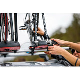 Yakima HighSpeed ​​Dachfahrradträger mit Vorderradbefestigung – Schwarz